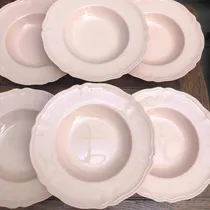 Comprar Juego 6 Platos Hondos Ingleses Rosas Johnson Bros Rosedawn