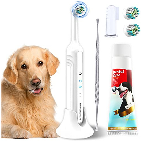 Ninibabie Dog Tooth Brushing Kit,sonic Electric V3squ
