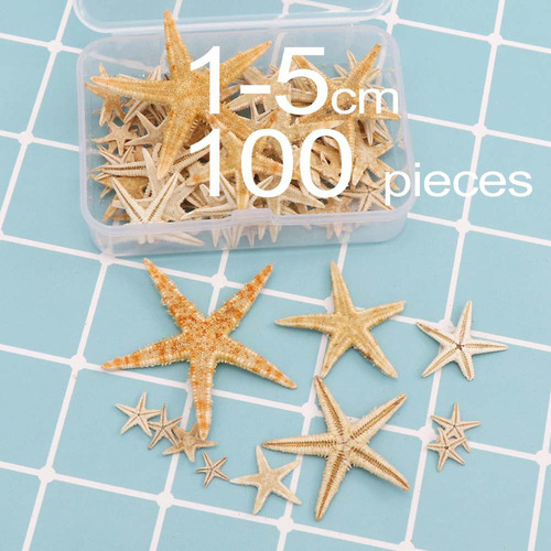 Decoración De Estrella De Mar Natural Para 1-5cm 100 Piezas