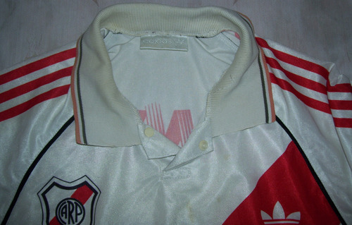 River Plate Adidas Sanyo 1994 #7 Flock Ortega Mangas Largas (Usado)