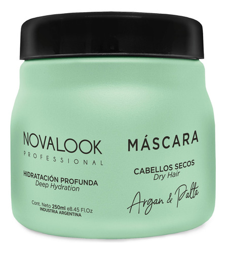 Mascara De Argan Y Palta Hidratacion Novalook 250ml