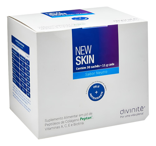 Suplemento Alimentar Pó New Skin C/ 30 Saches 11g Divinité