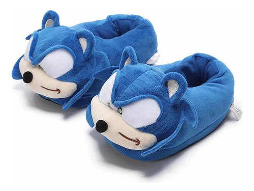 Pantuflas Gamers Con Diseño De Sonic