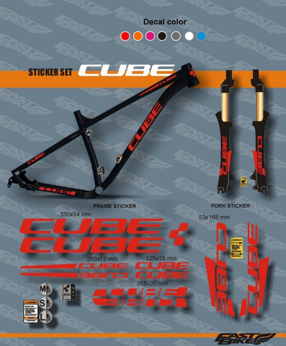 Kit De Calcos Completo Para Bici Cube 