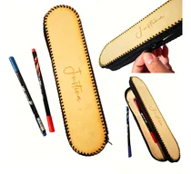Comprar Pack 4 Cartucheras Con Nombre Canopla Madera Escolar Estuche Madera Cartuchera Oval Madera
