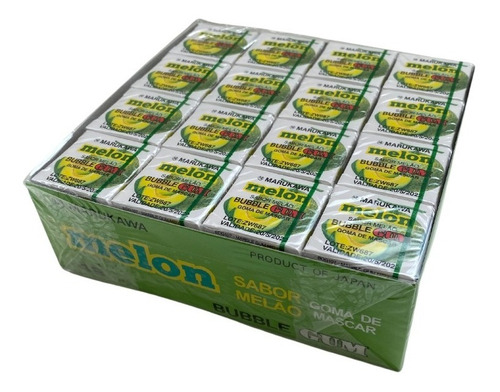 Chiclete Marble Gum Melon Melão 4ball Marukawa