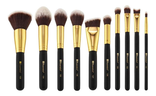 Set de 10 brochas de maquillaje BH Cosmetics Sculpt and Blend 2 negro