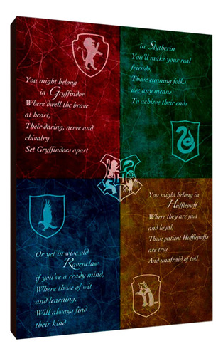 Cuadros Poster Harry Potter Casas Hogwarts M 20x29 (4cj (1))