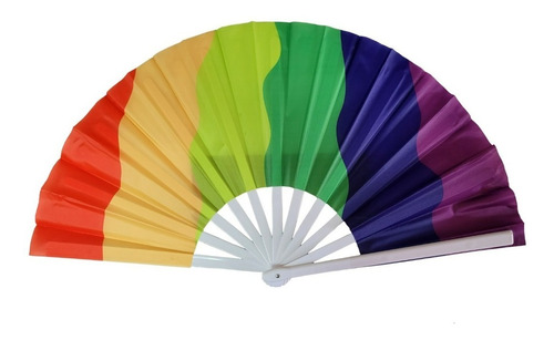 Abanico Grande Gay Colores Arcoiris Pericon Lgbt Lgtb Orgull
