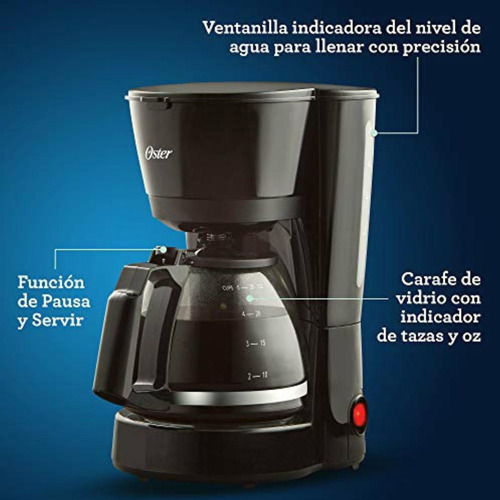 Cafetera Oster® De 5 Tazas Con Filtro Permanente Bvstdc05