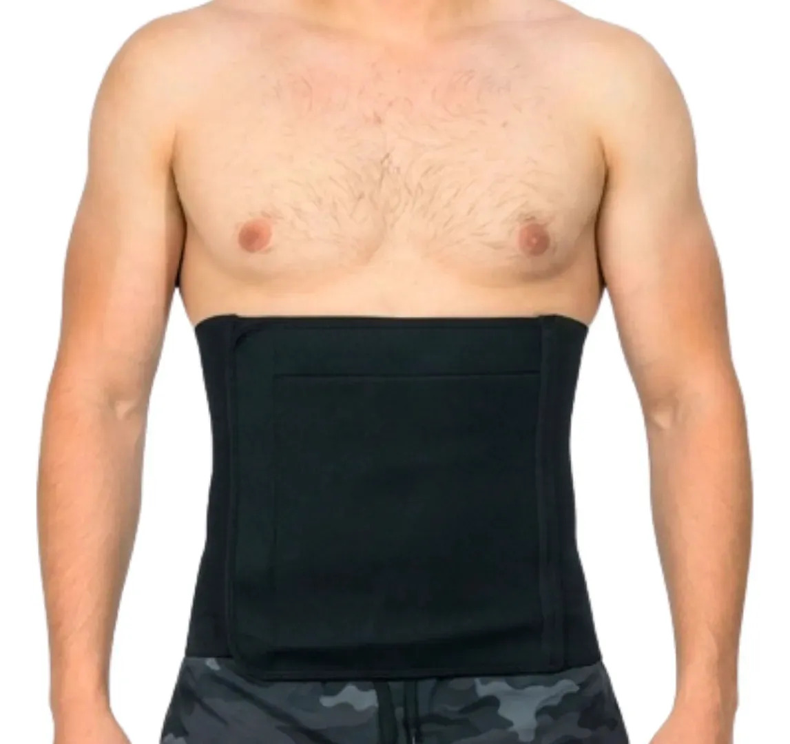 Faja Postquirúrgica Sandra&Montiel Compresión Abdominal Unisex Modelo 133-O Color Negro