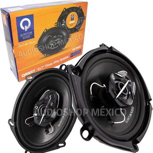 Quantum Par De Bocinas 5x7 6x8 De 3 Vías 180 Whatts 60 Rms