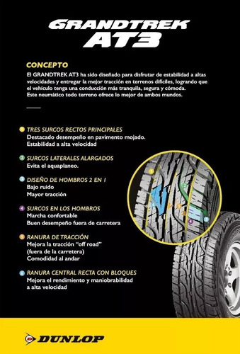 Cubierta 215/70r16 (100t) Dunlop Grandtrek At3