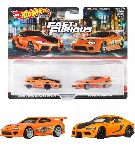 Hotwheels Pack 2 Rapido & Furiosos Toyota Supra Premium