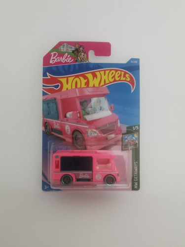 Imagen 4 de 4 de Barbie Termo Acero Inoxidable Y Dream Camper Hot Wheels