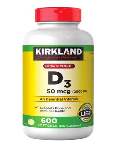 Vitamina D3 Kirkland 600 Capsu