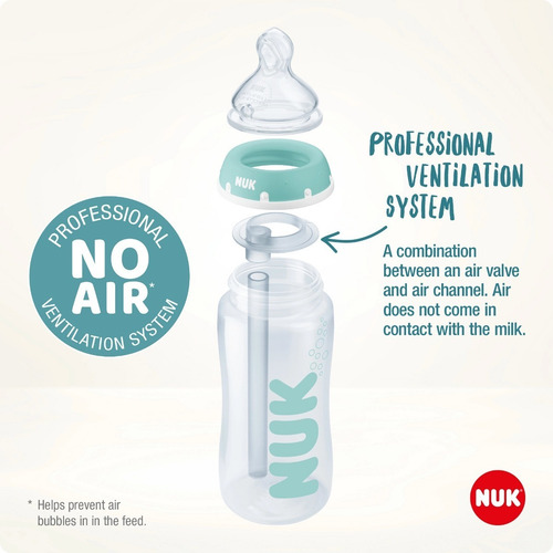 Imagen 5 de 6 de Mamadera Nuk + Anticolicos Profesional Con Ct 300ml