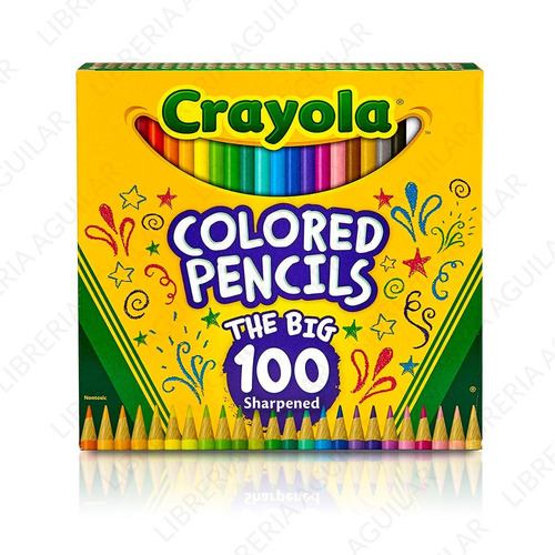 Caja De 100 Lapices Crayola Escolares Colores Surtidos Eeuu