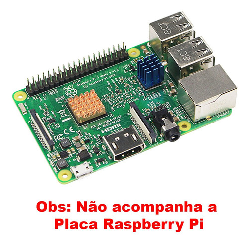 Kit Mini Cooler + 3 Dissipadores 30 X 30 Mm Raspberry Pi Nfe