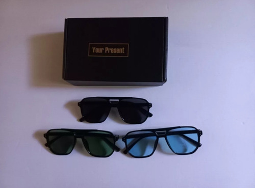 Lentes De Sol Gafas Set 3 Piezas Unisex