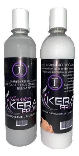 Cirugía Capilar Kerafruit 250ml + Shampoo Antiresiduos 