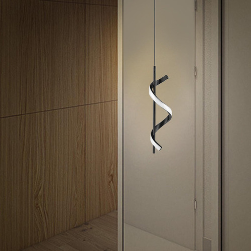 Jidihu Lâmpada De Teto Em Espiral Com Luz Pendente Led Para