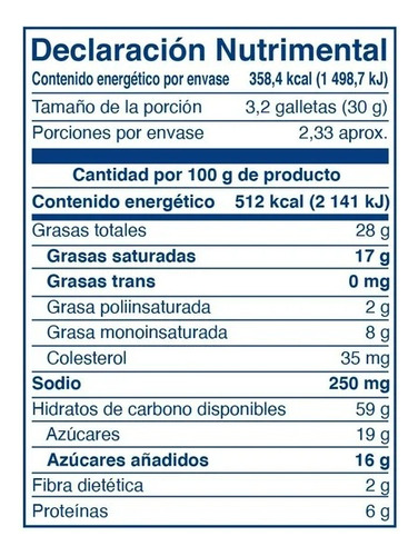21 Pzas Mac'ma Del Horno Sabor Mantequilla 70 G