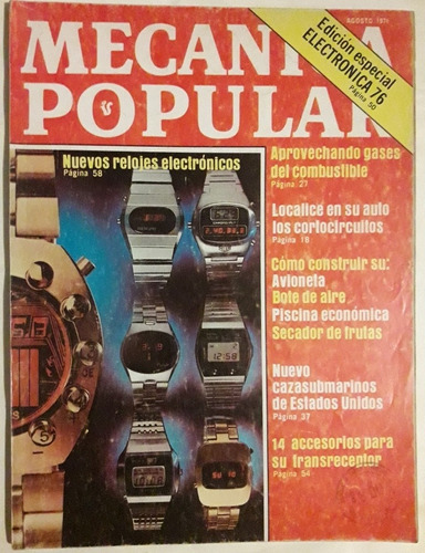 Revista Mecánica Popular Volumen 29 Número 8 Agosto 1976 