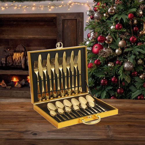 Conjunto De Cubiertos De 24pcs Cuchillo Cuchara Conjunto