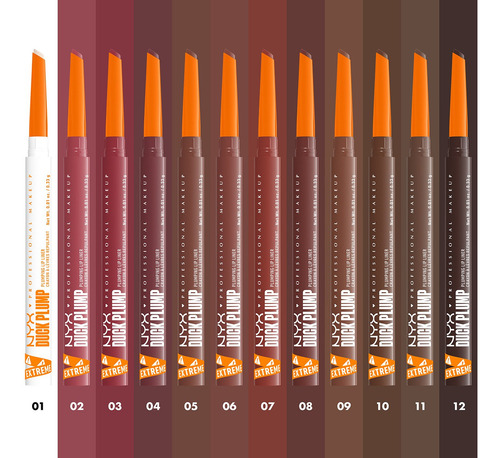 Delineador De Labios Duck Plump De Nyx Professional Makeup Syrnge Siena