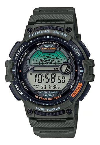 Reloj Casio Outgear Ws-1200h-3av, Pesca, 10 Year |uoffice|