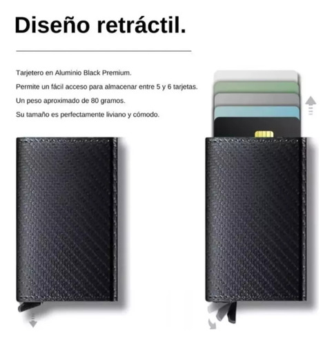 Tarjetero Minimalista Para Hombre Con Protección Rfidab