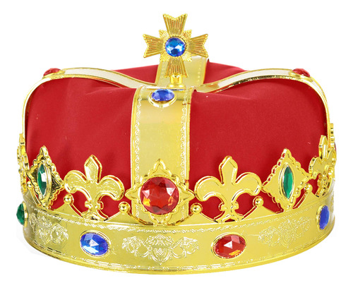 Skeleteen Regal Gold King Crown  Coronas De Fieltro Imperial