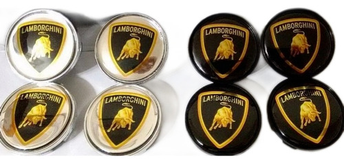 Calotinha De Centro Roda- Lamborghini Emblema Resinado 55mm