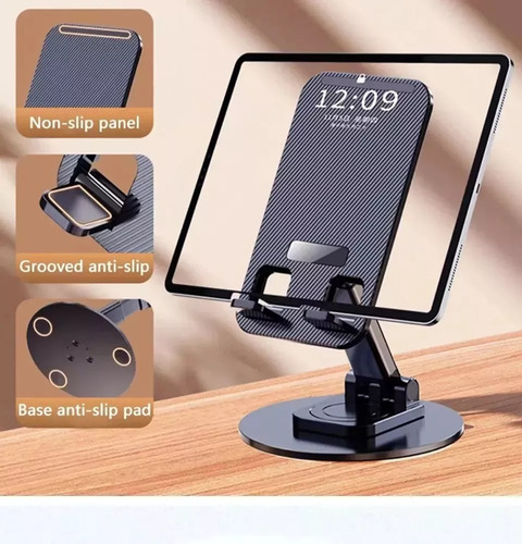 Base Soporte Para Celular Ajustable Escritorio Plegable 3 Pz