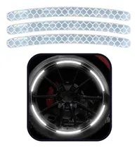 Comprar Kit Adesivo Refletivo Tuning Personalização De Roda Branco
