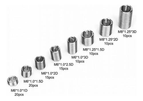 Nuevo Kit De Rosca M6-m8 Post Helicoil Con 110 Piezas