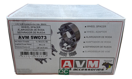 Kit 4 Separadores De Rueda Toyota Land Cruiser 100 105 200