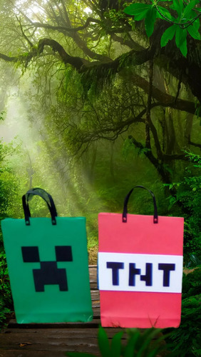 Piñata Creeper De Minecraft 60cm Más 15 Bolsitas Erde Y Varios Colores Creeper Minecraft Más Bolsitas Creeper Grande