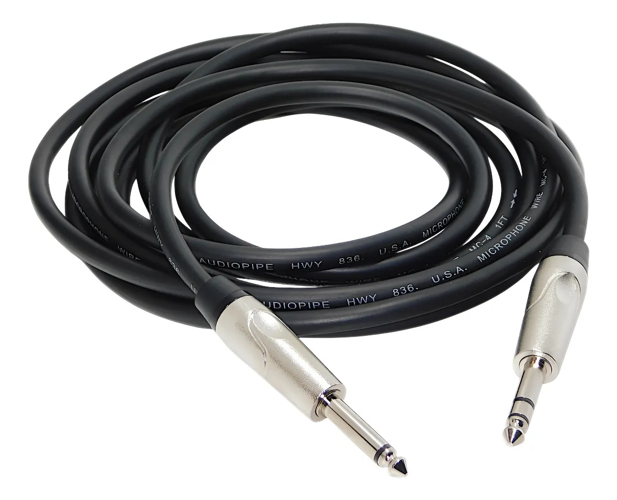 Cable Plug Estereo A Plug Mono Audiopipe Usa Hamc