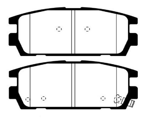 Juego Pastillas De Freno Traseras Litton Terracan Desde 01