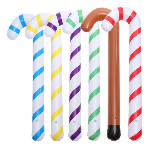 Muletas Inflables De Pvc Decorativas, 6 Piezas