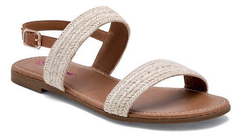 Sandalia Piso De Mujer Tropicana Beige 125-870