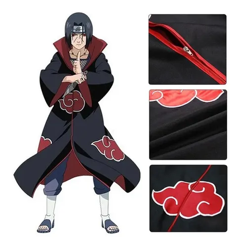 21pcs Naruto Itachi Kit Akatsuki Robe Accesorios De Ropa
