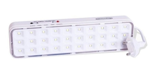 Kit 10 Luminária Luz De Emergência 30 Leds Lampada Segurimax