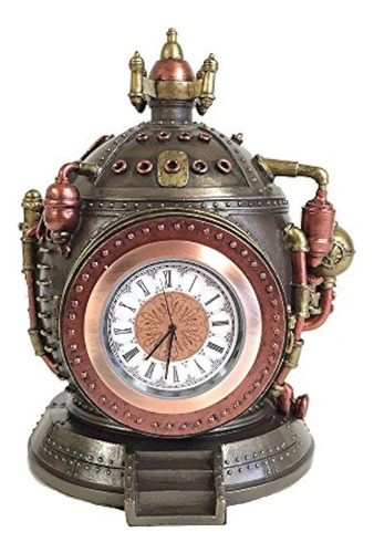 Reloj Steampunk Time Machine Y Estatua De Caja De Baratijas