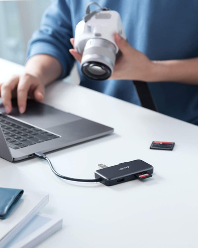 Concentrador Usb-c Anker , 5 En 1, Hasta 4k 30hz, Usb 3.0