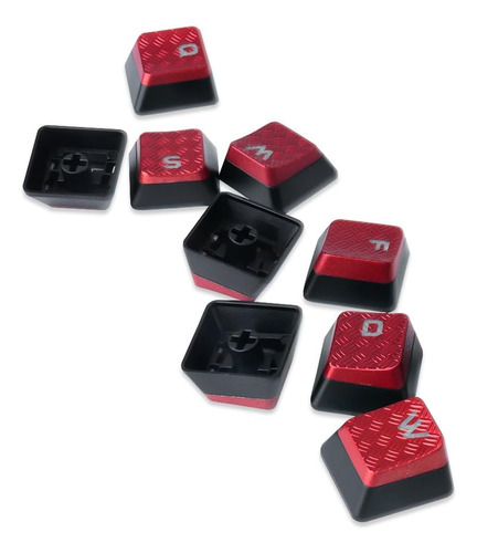 10 Keys Corsair Fps Red Retroiluminado Reemplazo Para Los Te