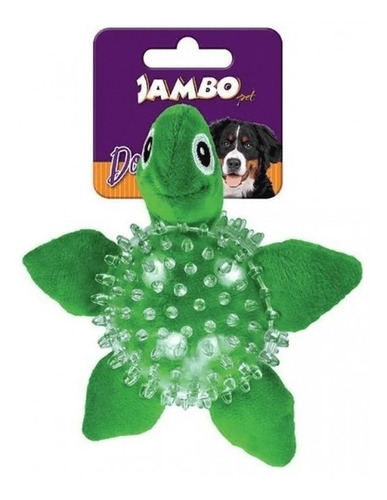 Brinquedo Bola Mordedor Spike Ball Tartaruga Jambo Sonoro