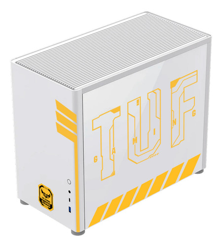 Gabinete Gamer Xtreme Pc Gaming Tuf Edition Cxttu985wt Micro Torre Micro Atx/itx Usb-c Cristal Templado Blanco
